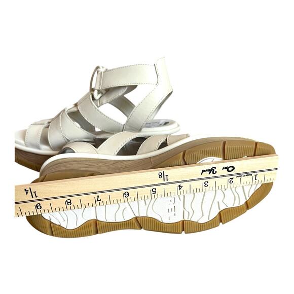 Sorel Joanie III Lace Up Platform Wedge Leather Sandals Size 8 - Picture 8 of 12